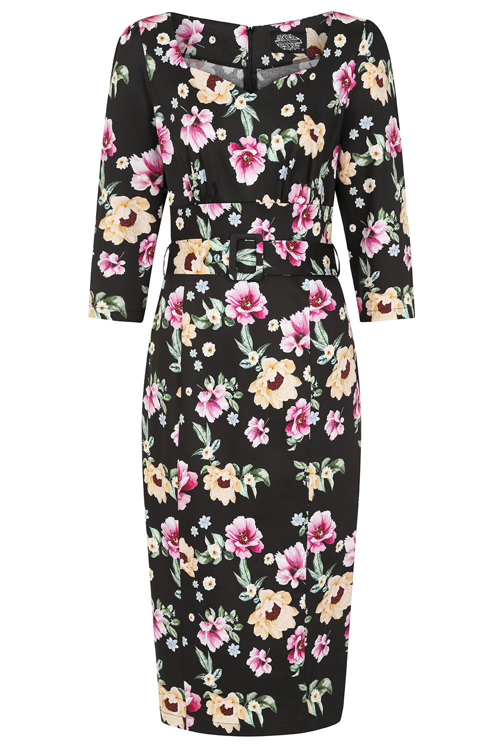 Emily Floral Wiggle Dress